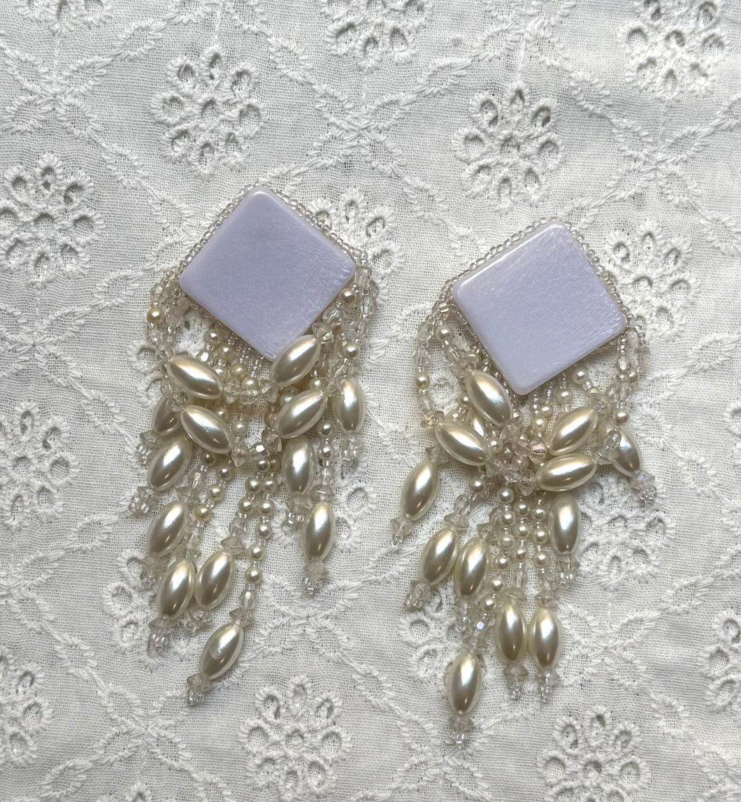 BEADED TASSEL EARRINGS