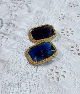 80’S ROYAL BLUE EARRINGS
