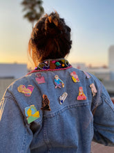 Load image into Gallery viewer, MARALOVE DENIM JACKET WITH ALL 10 PINS
